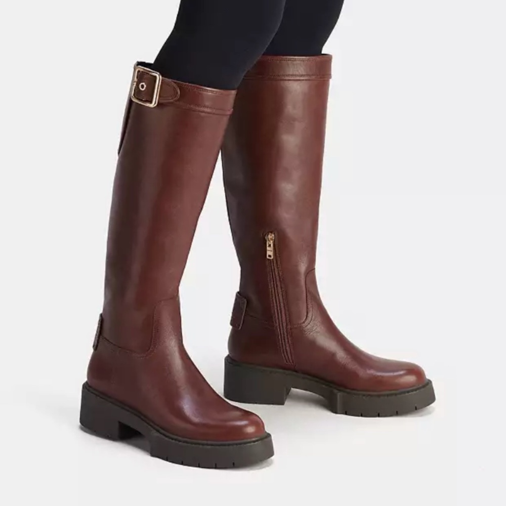 New Coach Walnut Brown Boots